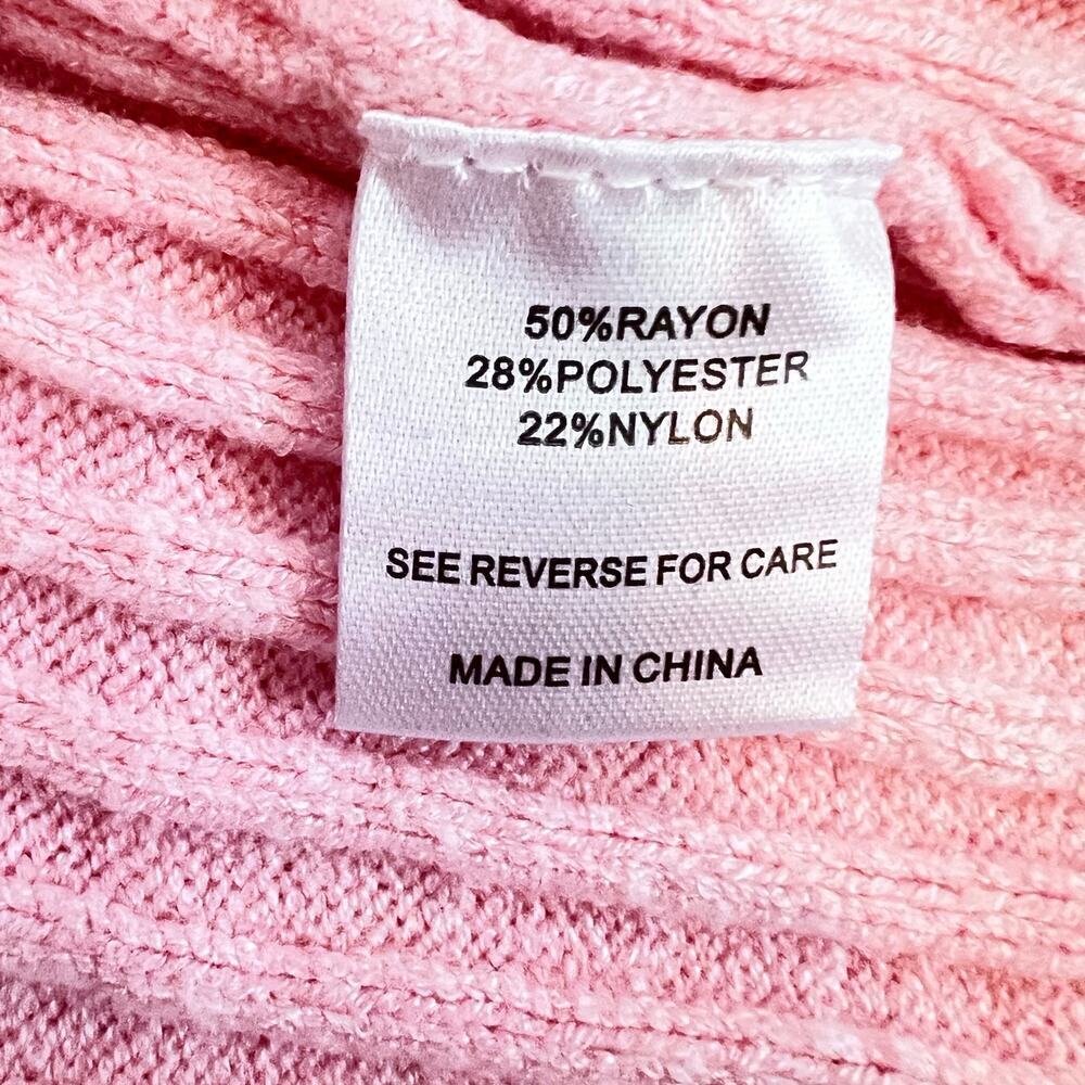 WITTY FOX LONG SLEEVE CROP COLLARED WOMENS GIRLS CARDIGAN SWEATER PINK CHERRIES - Picture 13 of 16
